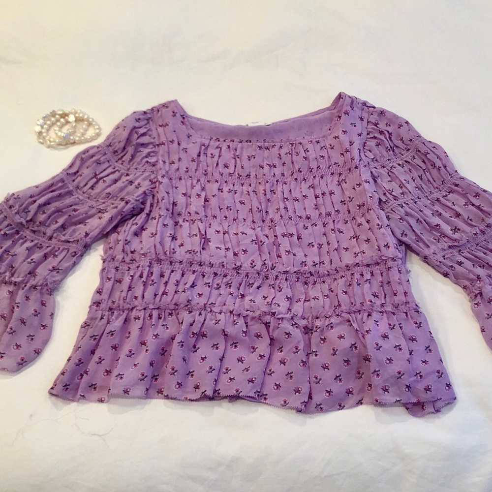 Club Monaco Purple Top